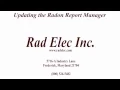 Updating Radon Report Manager