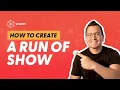 How to Create a Run of Show for Your Event Template Step-by-Step Guide
