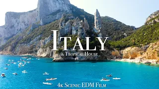 Italy Tropical House Mix 4K Scenic Film With EDM Music  Italy Tropical House Mix 4K Scenic Film With EDM Music