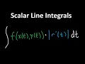 How to Solve Line Integrals for Scalar Functions - Calculus 3