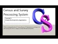 CSPro Create the Data Entry Application