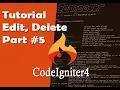 Tutorial CodeIgniter 4 Ubah Hapus Data Dalam Database Mysql - CRUD 03