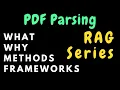 Introduction to PDF Parsing challenges and methods RAG Series