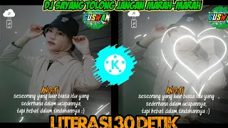 Download Cara membuat video literasi 30 detik |DJ JANGANLAH MARAH MARAH| MP3