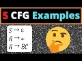 Context-Free Grammars CFGs 5 Easy Examples