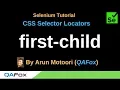CSS Selector Locators - Part 8