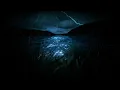 Download Lagu Ocean Rainstorm and Thunder Sounds for Sleeping | Dimmed Screen Waves with Rain and Thunder