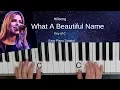Download Lagu What A Beautiful Name-Hillsong Worship (Key of C) Easy Piano Tutorial