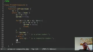 Prime or Composite PHP Object Oriented Programming