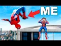 I Tried IMPOSSIBLE Spiderman Stunts ft Nidal Wonder