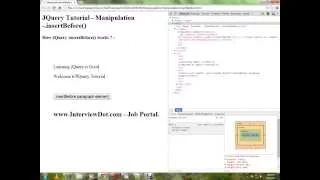 INSERTBEFORE METHOD IN JQUERY DEMO