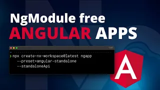 Create NgModule free Angular Apps