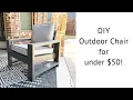 DIY Outdoor Patio Chair for under 50