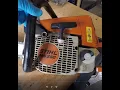 Stihl MS250 Bar Swap Plus Drive Sprocket Replaced
