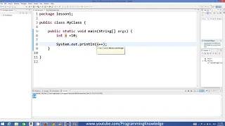 Java Tutorial For Beginners 7 Increment Operator and Assignment Operator