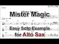 Mister Magic (Grover Washington Jr.)  - Easy Solo Example for Alto Sax