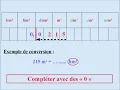 Converting AREA units m cm