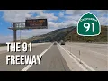 4K Driving The 91 Freeway Drive From Anaheim to Corona in the Express Lanes - OC California