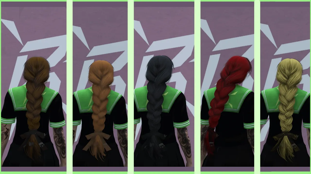 Long Braid Hair | Embedded Physics