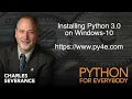 Python for everybody Installing python For Windows