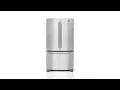 Maytag 22 1-cu ft 3-Door French Door Refrigerator with Ice Maker Stainless Steel