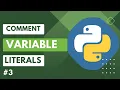 Learn Python Variables and Literals In Hindi Python Tutorial