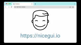 NiceGUI Let any browser be the frontend of your Python code