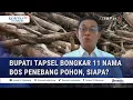 Lagu Blak-Blakan! Bupati Tapsel Bongkar 11 Nama Bos Penebang Pohon, Siapa Saja?