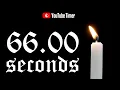 66 SECONDS Timer Countdown Candle