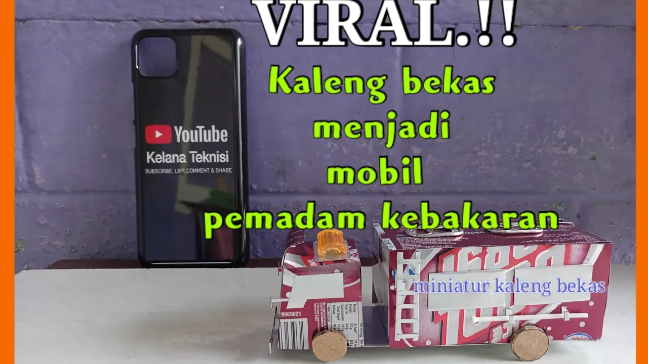 Cara Memanfaatkan Kaleng Bekas Menjadi Miniatur Mobil