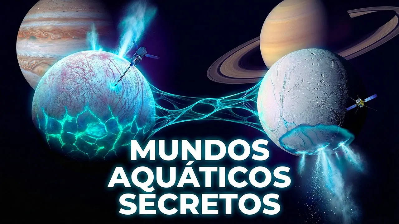 Europa e Encélado: Os Mundos Aquáticos Secretos do Nosso Sistema Solar