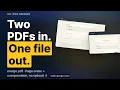 Merge PDF Files Free No Upload Set the Page Order and Compress in One Step