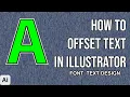 Create Offset Path Stroke In Illustrator Text Effect Design Tutorial