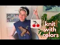 how to knit with colors stranded colorwork tutorial Made in the Moment