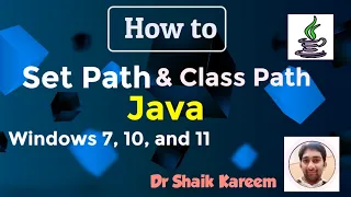 How to Set path or class path in Java - Windows 10 JDK 1 8 10 11 17 and all versions