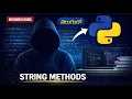 String Methods in Python Telugu Python Strings Explained for Beginners
