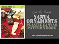 Santa Ornaments Plastic Canvas Christmas Pattern Book Flip Through