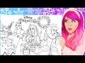 Coloring Disney Princess Christmas Coloring Pages Belle Cinderella Sleeping Beauty Pencils