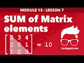 Module 13 - Lesson 8 Multiplication of matrices Learn Programming