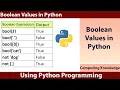 How to evaluate the Python Boolean expression Boolean Expression Boolean Logic Values