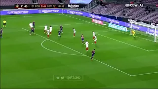 هدف برشلونة الأول ضد اشبيلية هدف عالمي من عثمان ديمبيلي نصف نهائي كاس ملك اسبانيا 