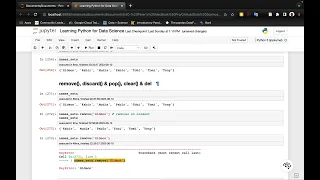 Python Sets - remove discard pop clear del