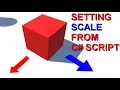 Unity - C Object Scale From Script Tutorial