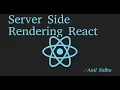 React js Tutorial server side rendering