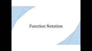 3 1 3 Function Notation