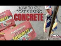 HOW TO SET POSTS USING CONCRETE - WITHOUT MIXING