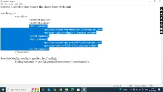 Servlet 5 Reading Initialization Parameters