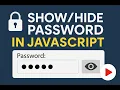 Password in JavaScript Toggle Password Visibility Tutorial