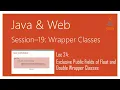 Wrapper Classes in Java Exclusive Public Fields of Float and Double Wrapper Classes