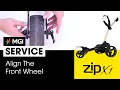 MGI ZIP X1 - How To Align The Front Wheel